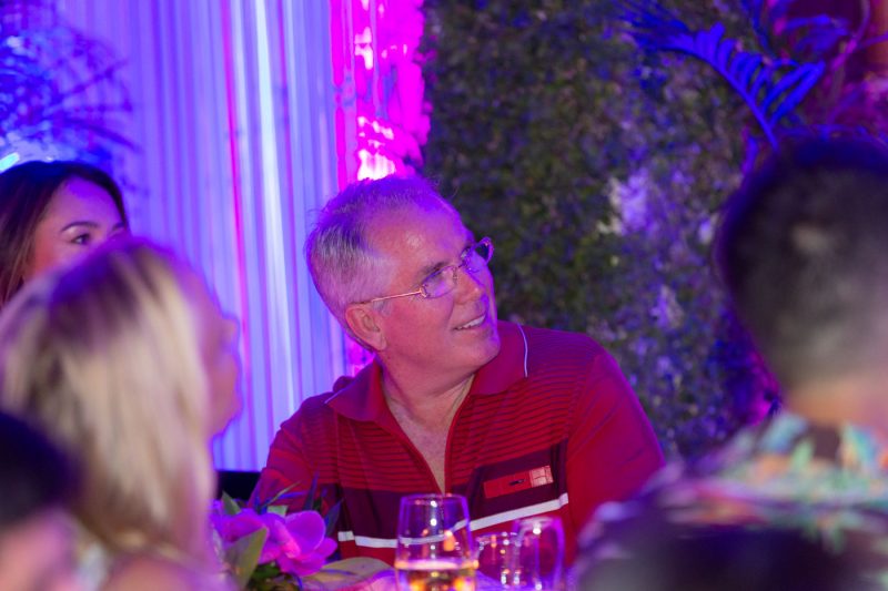 Thomas Henry listening to a speech